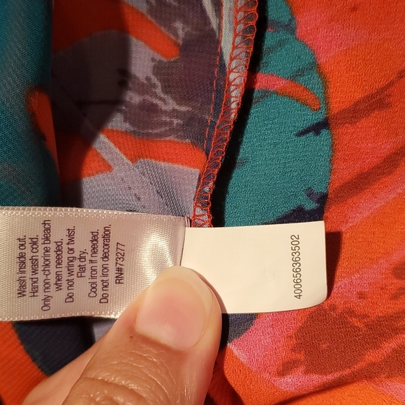 Jennifer Lopez Tropical Print Sleeveless Tank -1x - Picture 8 of 12